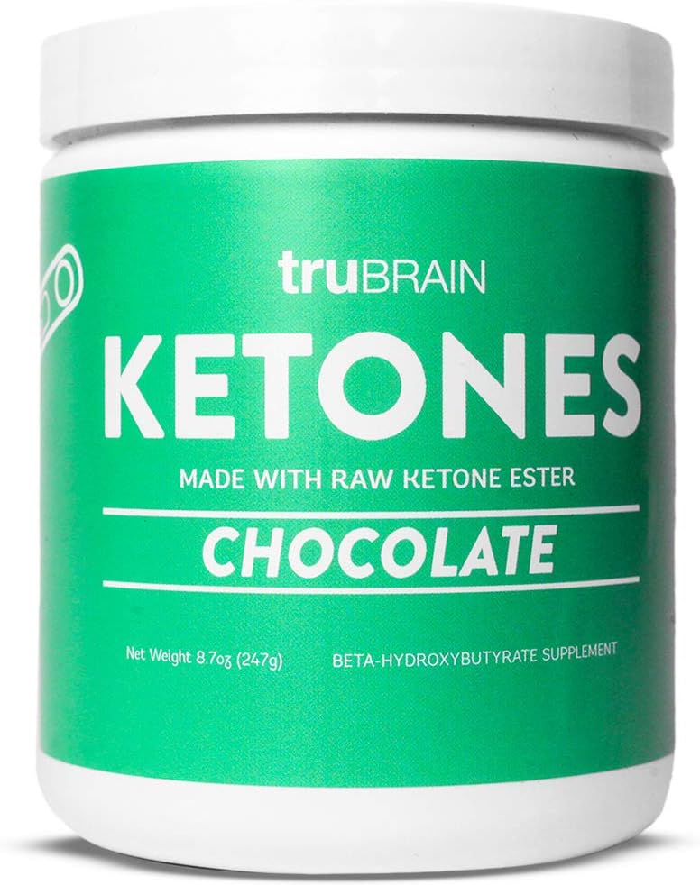 TruBrain Ketones - Ketone Ester + BHB 外因 Ketones | エネルギー、焦点およびKetosisを支えて下さい | Ketoの食事療法を補って下さい | 脳ブースター(チョコレート)