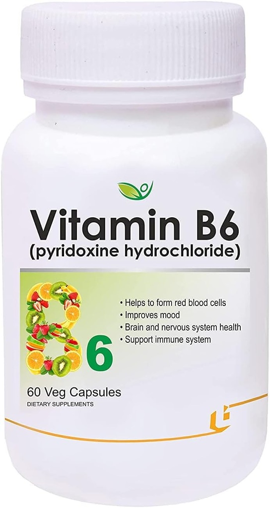 ads Vitamin B6 (Pyridoxine Hydrochloride) Supplement | 60 Veg Capsules
