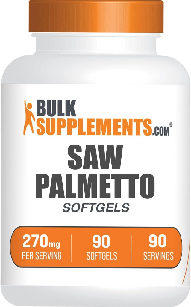 BulkSupplements.comはPalmetto Softgelsを見た - Palmettoサプリメント、Sw Palmetto 270mg - ハーブサプリメント、グルテンフリー、給食当たり1ソフトゲル、90カウント(パッケージ1)