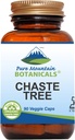 Pure Mountain Botanicals Chaste Tree Berry Capsules - Kosher Vegan Caps with 400mg Organic Vitex Chasteberry Supplement
