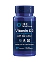 海ヨウ素TM、125mcg(5000 IU)のライフエクステンションビタミンD3 - 免疫サポート、骨の健康、甲状腺の健康 - 1日、グルテンフリー、非GMO - 60カプセル