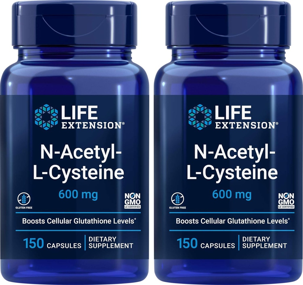 ライフエクステンションN-アセチル-L-Cysteine(NAC) 600mg、150カプセル(パッケージ2)