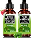 (2つのパック)エネルギー、Metabolismの免疫サポート、モリンガの葉のエキス6X吸収のための有機性Moringaの液体の低下は粉のカプセル、女性人のための緑のスーパーフードの補足より吸収します