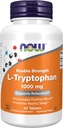 NOW Foodsは、L-Tryptophan 1,000mg、Double Strength、Encourages Positive Mood*、Relaxation*、60錠をサポート