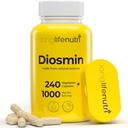 Diosmin 1000mgの高度の方式-循環の健康サポートのための240のカプセル、4か月の供給、米国で作られる非GMO -毎日の健康の補足