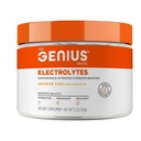 Genius Electrolytesパウダードリンクミックス、オレンジフィズ、30サービング - 天然水分補給ブースター&カリウム、マグネシウム&亜鉛 - 砂糖無料&人工甘味料や染料なし