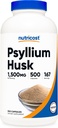 サービング、500のカプセルごとのNutricostのPsylliumのHumsk 1500mg -非GMO及びグルテンフリー