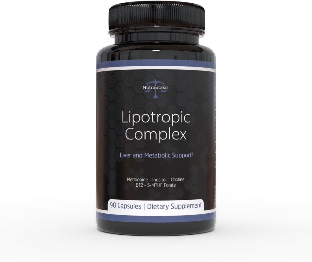 LipotropicコンプレックスMIC B12 - メチル化されたB12、B9、イノシトールコリンメチオニン - 肝臓サポート&デトックス、代謝サポート、減量、ホルモンバランス