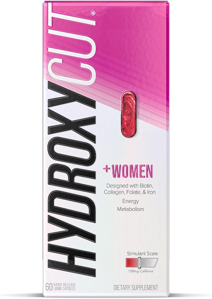 Hydroxycut +Women - 60の急速なReleaseの液体のカプセル-Biotin、Collaagen、Folate及び鉄を含んで下さい