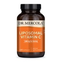 Dr. Mercola Liposomal ビタミン C - 脳、心臓、目&免疫サポート - 1,000 mg のバイオ利用できるビタミン C - 非GMO、グルテンフリー&大豆フリー - 180 カプセル (90 のサービング)