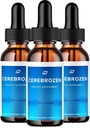 Cerebrozen Tinnitus 耳のドロップ - Cerebrozen 24, Cerebrozen 液体ドロップ, Cerebrozen レビュー, Cerebrozen 耳の救済のためのドロップ (3 パック - 180 ml)