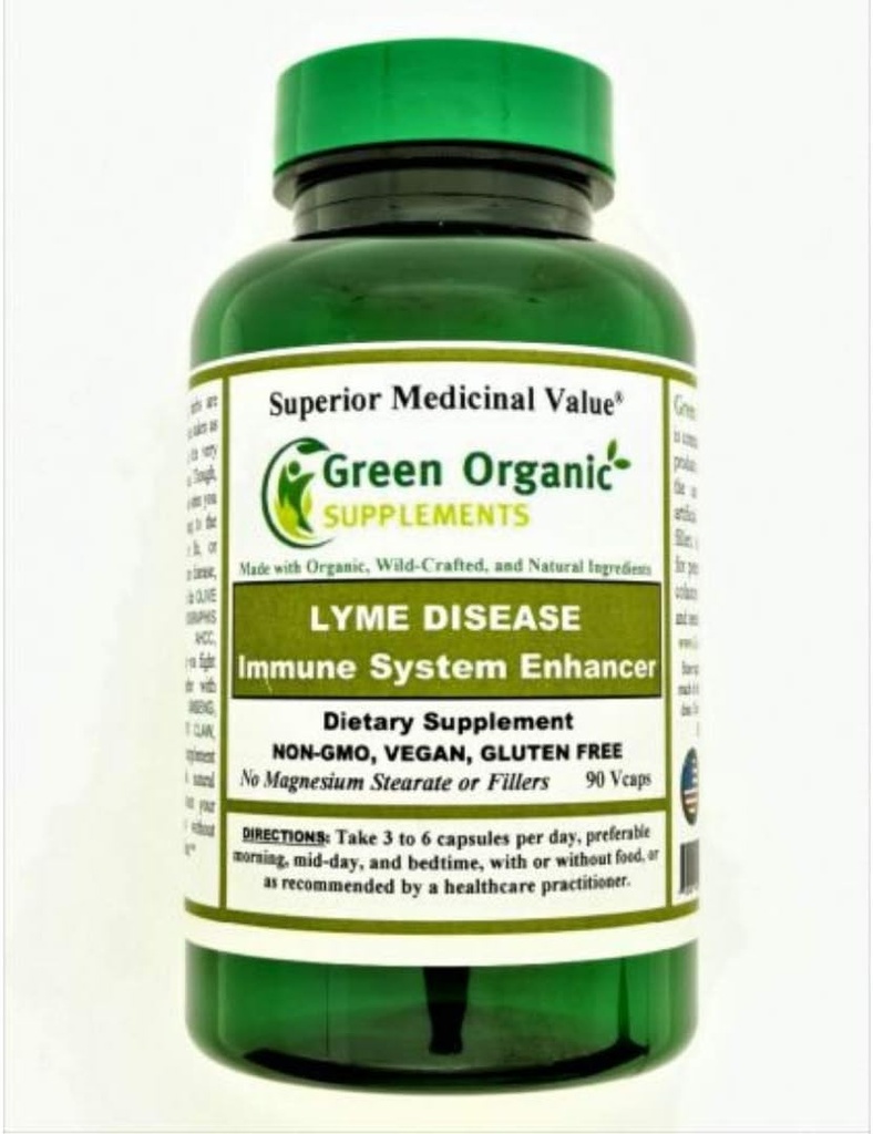 Green Organic Supplements Lyme Disease, Immune System Enhancer, Antibiotic (Pack of 1)