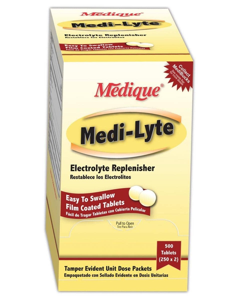 Medique MP030-33 Medi-Lyte 熱救助の薬物、容量、容積、標準、白(50のパック)