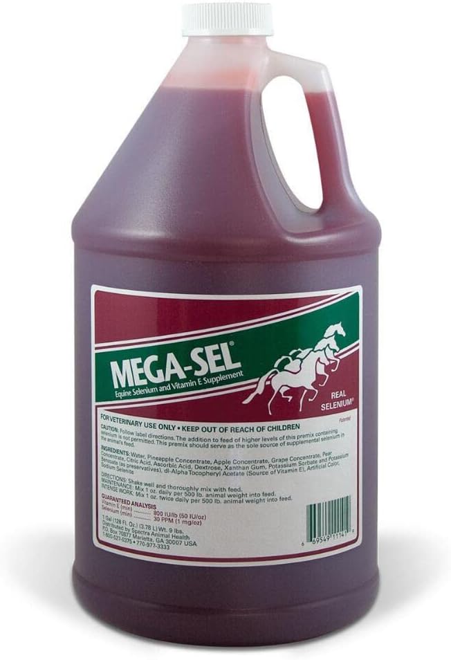 Mega-Sel Liquid Formula for Horses, 1 Gallon (128 Fl oz)
