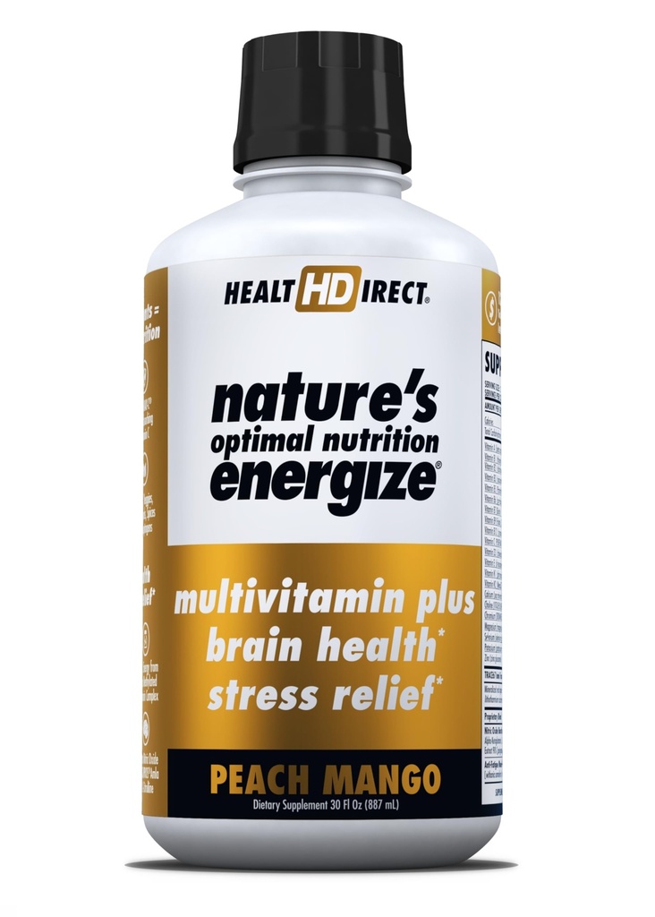 HEALTH DIRECT - 自然の最適栄養は、液体マルチビタミンスーパーフード - 140 +栄養素 - メンタルクラリティ&エネルギー - 免疫&心臓血管サポート - 30 サービング - ピーチマンゴー