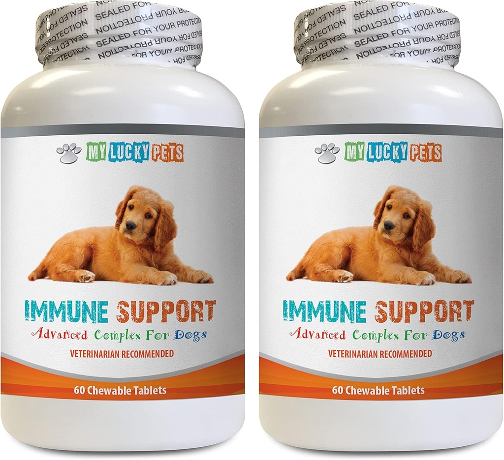 k9パワー免疫犬 - 犬免疫サポート - 全体的な健康とウェルネスブースト - ANTIOXIDANT - 肝臓の健康 - 犬のためのターメリッククルクミン - 2ボトル(120トリート)