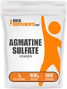 BulkSupplements.comアグマチン硫酸パウダー - ニトリオキサイドサプリメント、プレワークアウトパウダー - アンフレーバー&グルテンフリー、サービング1g、500g(1.1ポンド)(パッケージ1)