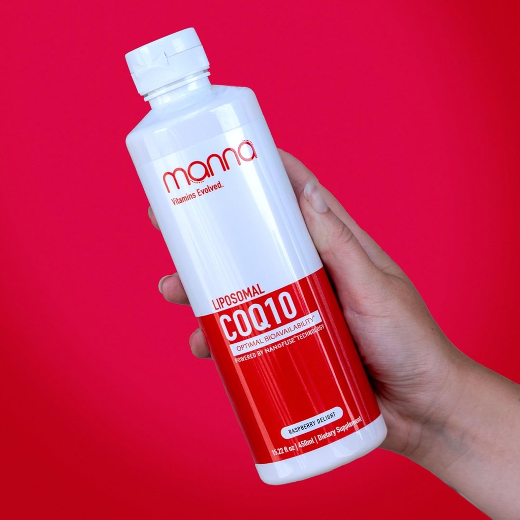 マンナビタミンEvolvedリポソームCoQ10 - 心臓、エネルギー、脳、免疫サポートのための超吸収性Ubiquinone - 抗酸化剤、健康な老化のための細胞保護 - ビーガン、10倍の吸収