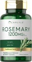 Carlyle Rosemary Capsules | 1200mg | 200 Count | Non-GMO & Gluten Free Extract
