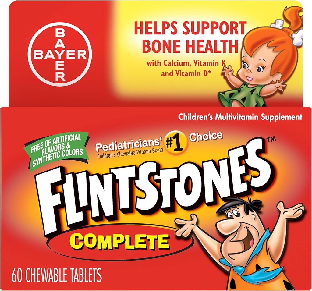 Flintstonesのコンプレットのサイズ60s Flintstonesの完全な子供Multivitaminの補足のChewableタブ60ct