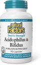 Natural Factors - Acidophilus & Bifidus, Promotes Well-Being & Digestive Health, 90 Capsules