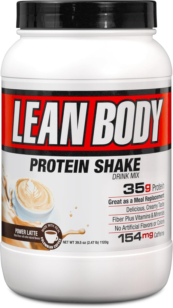 Labrada Lean Body MRP with Premium Columbia Coffee (カフェインの154mg), パワーラテ, 2.47LB 管の包装 5 月 Vary