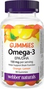 Webber Naturals Omega-3 Gummies 50mg EPA/DHA・EPA/DHA・オレンジ・チェリー・レモン・90グミ
