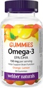 Webber Naturals Omega-3 Gummies 50mg EPA/DHA・EPA/DHA・オレンジ・チェリー・レモン・90グミ