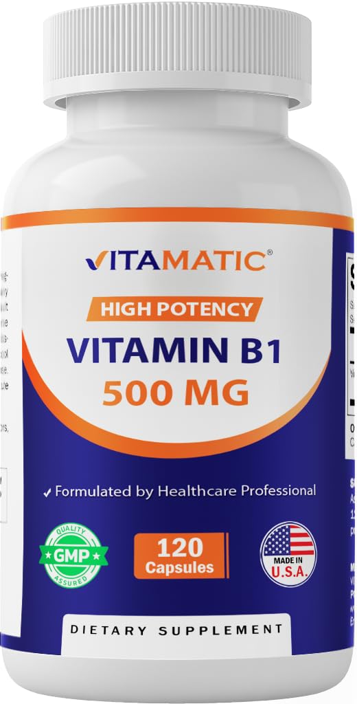 ビタミンB1(チアミン)500mg、120カプセル