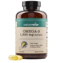 NatureWiseウルトラオメガ3魚油2200mg - トリグリセリドフォーム - レモンフレーバー - ワイルドキャッチフィッシュオイル+ EPA&DHA - サポート脳と心の健康 - ビルプレス、非GMO - 180ソフトゲル[3ヶ月の供給]