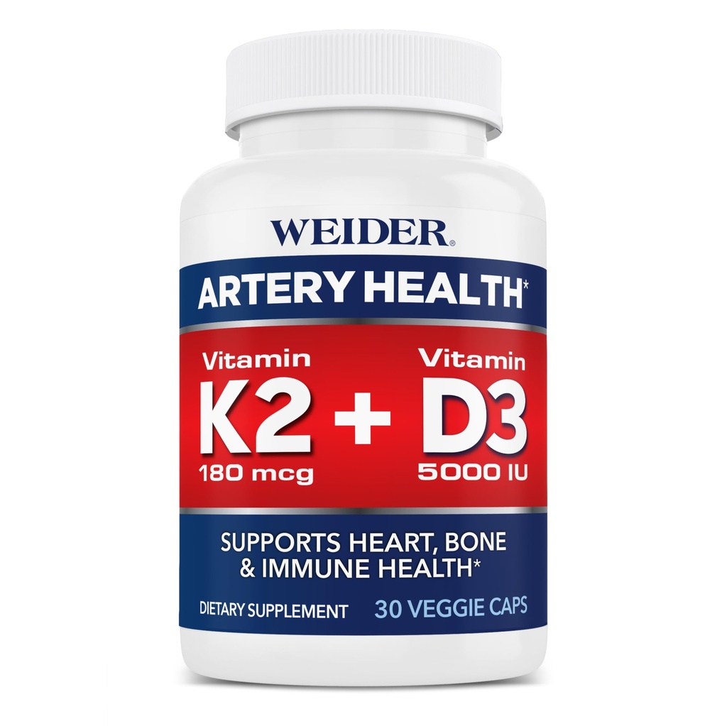 ビタミンK2(180mcg)とビタミンD3(5000iu)、30ベジギーカプセルで心臓、免疫、骨のサポートのための奇妙なアーチェリー健康