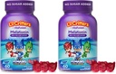 L'il Critters PJは子供、薬物のない睡眠サポート、60のグミーMelatoninの補足をマスクします(2のパック)