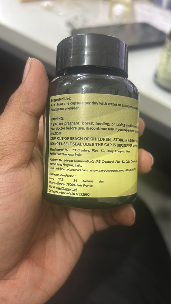 有機スピルリナプロテインパウダーカプセル - ビタミン&エネルギーミネラル - ベジタリアン、グルテンフリー100%純粋なスーパーフード(60カプセル)