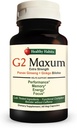 健康な習慣G2のマキシムの余分強さのPanax GinsengプラスのGinkgoのBilobaはエネルギーおよび認知機能60のベジはびんごとのカプセルに入れます