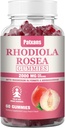 1パック2000MG Rhodiola Rosea Gummies - 耐久性、気分&ストレス、睡眠&疲労救済サポート、60錠のためのRhodiolaサプリメント&Cortisol減力剤。