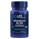 ライフエクステンションメラトニンIR / XR、1.5mg、即時および拡張リリースフォーミュラのための最適な睡眠サポート、健康なサーカディアンリズム、細胞防衛、グルテンフリー、非GMO、60カプセル