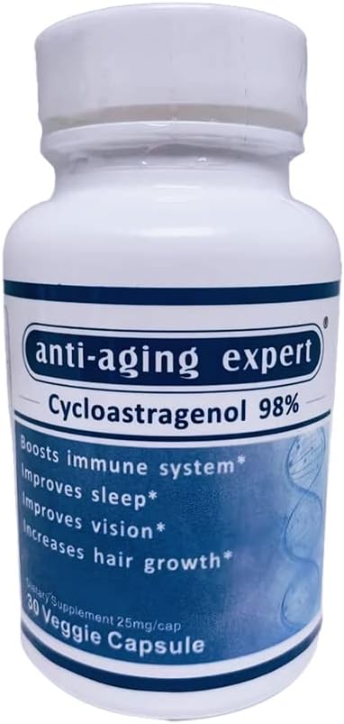 Cycloastragenol 98% の Micronized 25mg、30 のベジタリアンのカプセル、1 のびん
