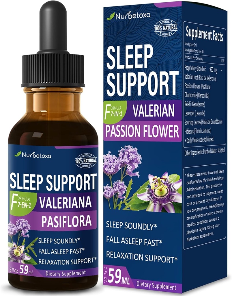 Valerian Sleep Support Drops、Gotas de Pasiflora y Valeriana y Lavanda para Dormir Profundamente Rapido の口コミを投稿します。 情熱の花及びラベンダーのエキスの速いおよび健全な睡眠のための液体のチンキ。 2oz