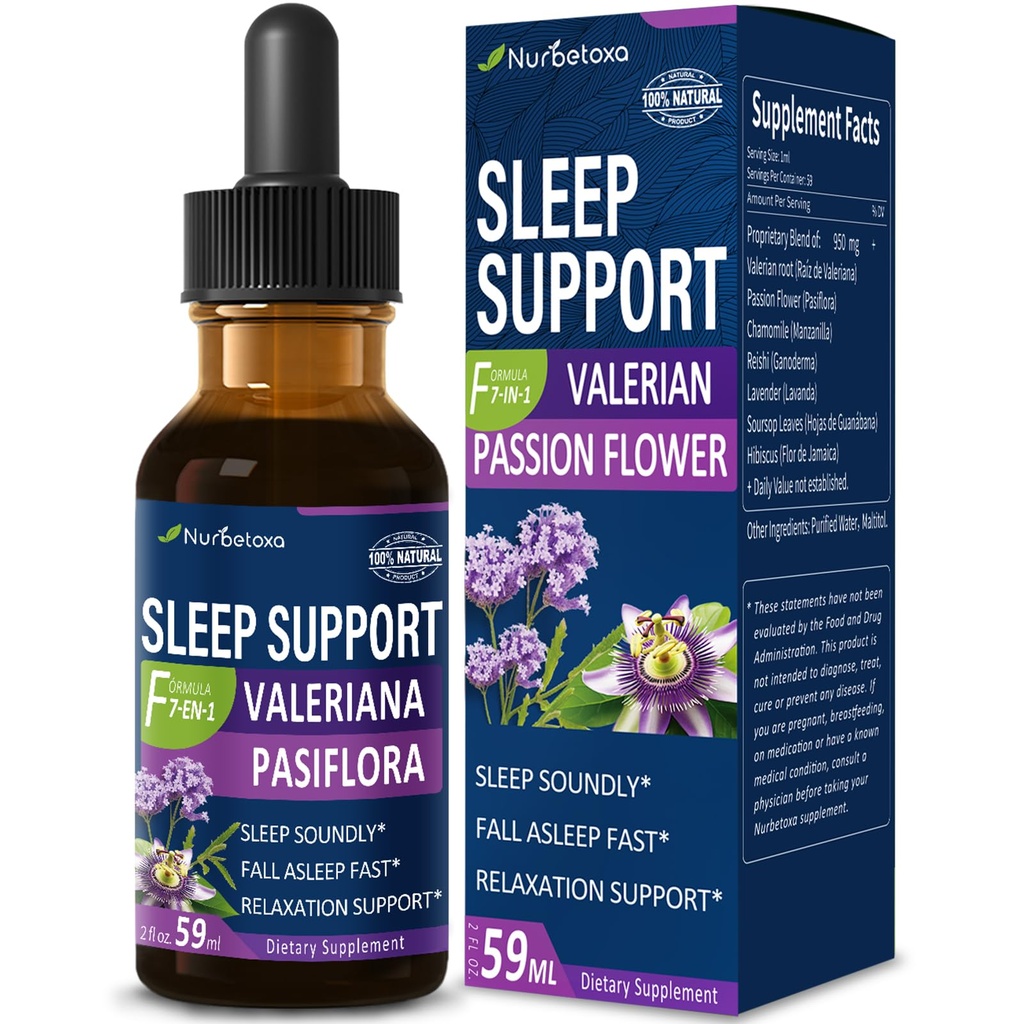 Valerian Sleep Support Drops、Gotas de Pasiflora y Valeriana y Lavanda para Dormir Profundamente Rapido の口コミを投稿します。 情熱の花及びラベンダーのエキスの速いおよび健全な睡眠のための液体のチンキ。 2oz