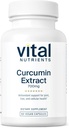Vital Nutrients Curcumin Extract 700mg | ビーガンクルクミンサプリメント 黒胡椒エキス | 関節、肝臓、および細胞の健康のための酸化防止サポート | グルテン、酪農場、大豆フリー | 60カプセル