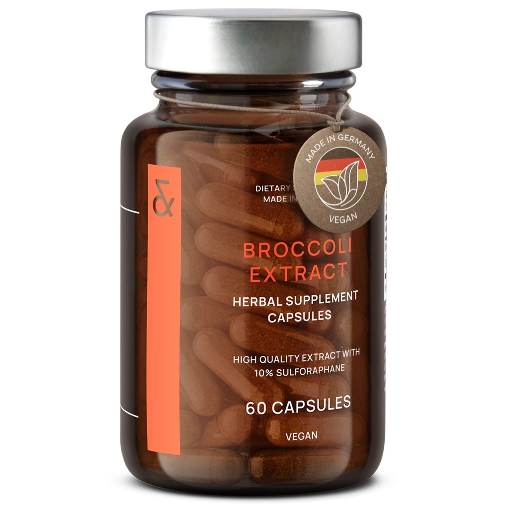 CLAV Broccoliのスプロットのエキスのカプセル - 100mg Sulforaphane - Antioxidant - 60 Broccoliの丸薬-ドイツ製