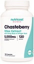 女性120のカプセルのためのNutricostのChasteberryの補足、サービスごとの5000mgの等価(10:1のエキスの500mgから)、ドン・キー及びジンジャーの根のエキス、ベジタリアン、グルテンフリー及び非GMO