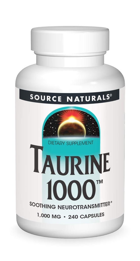 源のNeurotransmitter*、1000mg - 240のカプセルをかき混ぜるNaturals Taurine