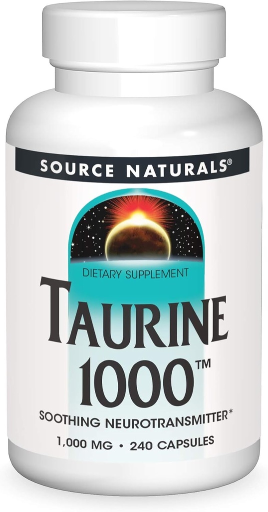 源のNeurotransmitter*、1000mg - 240のカプセルをかき混ぜるNaturals Taurine