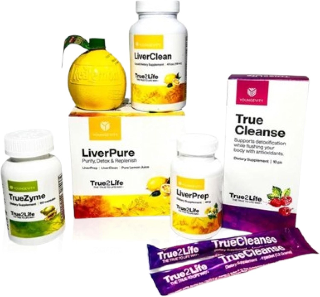 Youngevity 30デイデトックス - 肝臓、グット、消化究極のデトックス - 30 +フルーツ、ハーブ、および特有コファクタ - 完全な自然クレンジング - 簡単、高速解毒+補充(30日の供給)