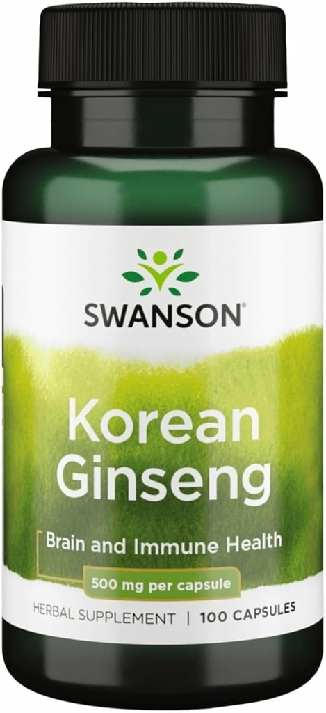 Swanson Korea Ginseng 500ミリグラム100カプセル