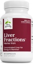 Terry Naturally Liver Fractions - Endurance & Energy Support with Gentle Iron - Dietary Supplement Supports Healthy Red Blood Cell Formation - Iron Supplement for Liver Health - 90 Capsules