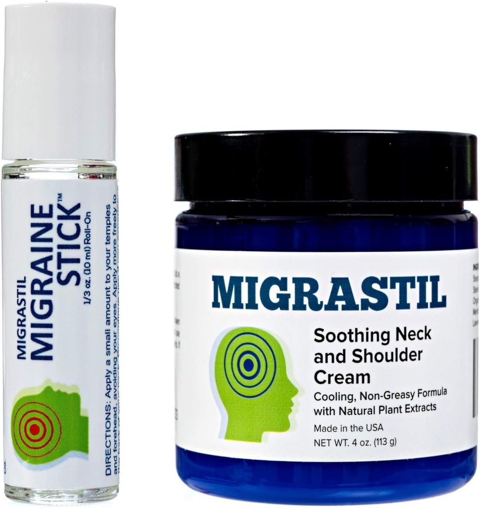 Migrastil Migraine スティック と soothing ネック & ショルダー クリーム