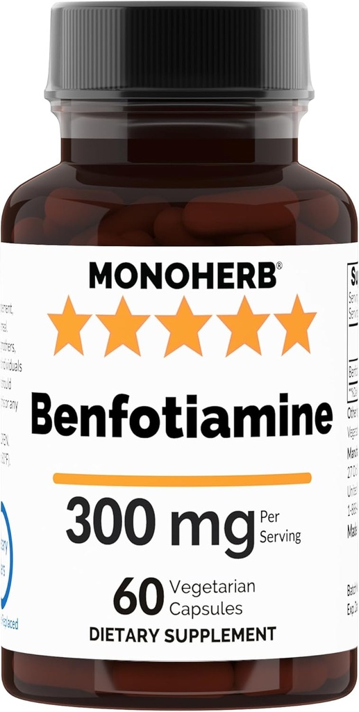 Benfotiamine 300のmg - 60のベジのカプセル