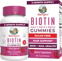 MaryRuth Organics Biotin Gummies | 砂糖フリー | 完全菜食主義者 | 完全菜食主義者 | 2,500mcg ビオチンサプリメント | 美容皮膚・爪のビタミン | 毛の成長のビタミン | 毛の成長の補足 | 60 カウント